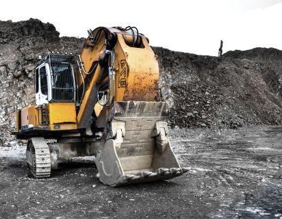 Image of bulldozer at construction site